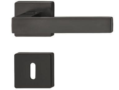 Dorezë dere “LDH 3205”, roseta për çelës të thjeshtë , ngjyrë e zezë matt