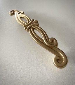 Dorezë (Doreza) për mobilie, ngjyrë ari , L:128mm ” ORO ROMA”