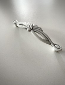 Dorezë (Doreza) për mobilie, ngjyrë e bardhë , L:96mm ”Royal White SIlver”