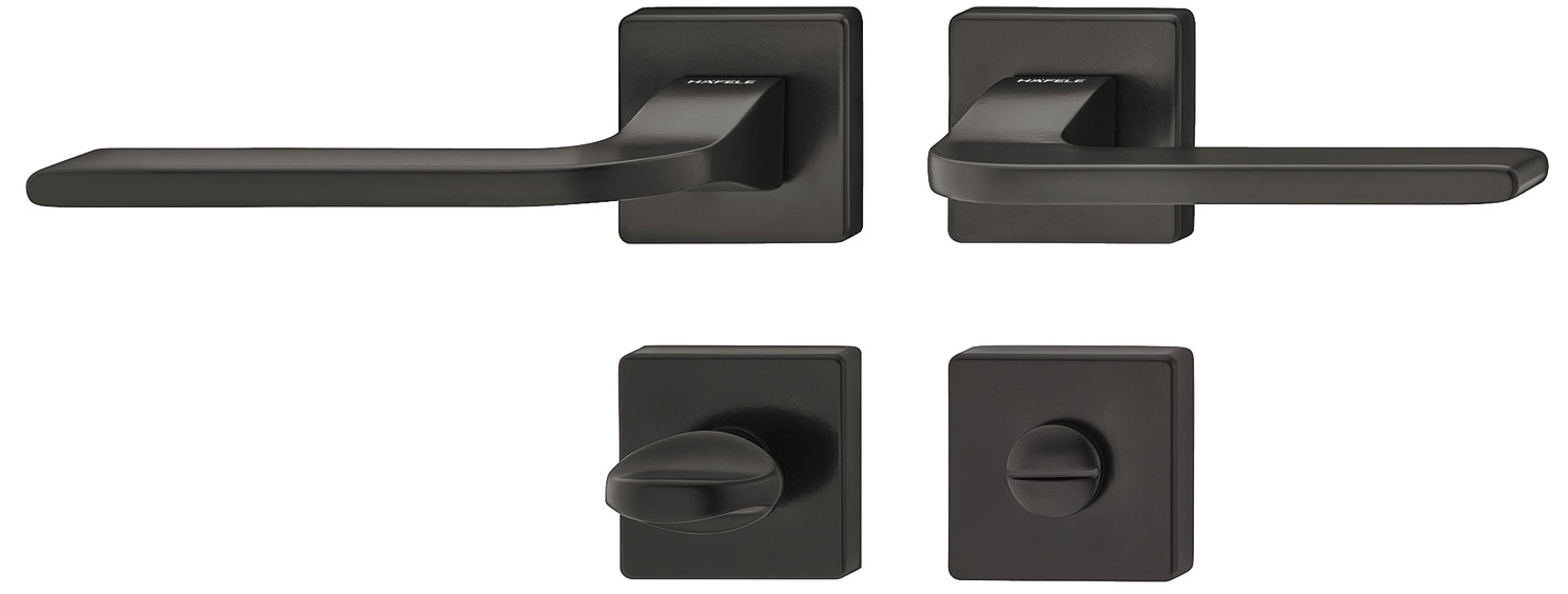 Dorezë dere , roseta për banjo , ngjyrë e zezë matt